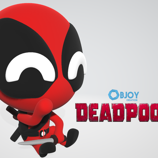 deadpool.png Download STL file Dead Pool - Figurine and Keychain • 3D printable template, adam_leformat7