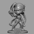 jinx-render-9.jpg Jinx Chibi STL Figure – 3D Printable Fan Art