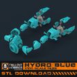 Legs-1.jpg Datei 3D Hydro Blue Mecha Anzug・Design für 3D-Drucker zum herunterladen