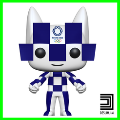 tokyo-001.png Archivo 3D MASCOTE OLIMPÍADAS MIRAITOWA - JAPAN 2020 OLYMPICS MASCOT FUNKO POP・Modelo para descargar y imprimir en 3D