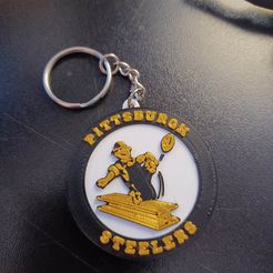steelers-key-retro.jpg Retro Pittsburgh Steelers Keychain