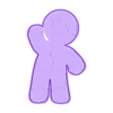 hombre de gengibre cortador de galletas v2.stl gingerbread man cookie cutter