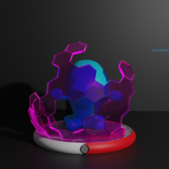 Wobbuffet.png STL file Wobbuffet pokemon 3D print model・Template to download and 3D print