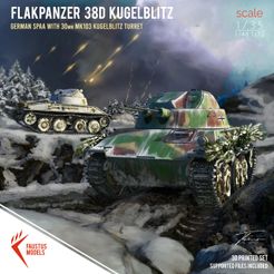 Online-Bild-flakpanzer38d.jpg Archivo 3D Flakpanzer 38D Kugelblitz 3D Print Set 1/35 1/48 1/72・Modelo de impresora 3D para descargar