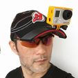 IMG_20131018_134936_1_display_large.jpg Free STL file Cap mount for GoPro Hero 3 Black Edition・3D printable design to download