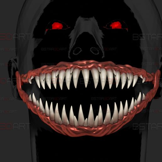 👹 Monster Teeth - Jaw Moveable - Venom - Mileena -shark mouth