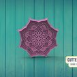 CUTTERDESIGN 7 Dy COOKIE CUTTER WAKER ™ Fichier STL Mandala Découpeur de biscuits・Design pour imprimante 3D à télécharger