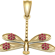 render-1.png BUTTERFLY GOLD PENDANT 3d printable model