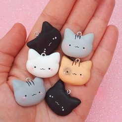xuxY8e6_GH8.jpg.png Файл 3D CAT PENDANT KEYCHAIN ACCESSORY・Шаблон для загрузки и 3D-печати