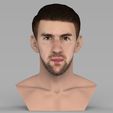 untitled.1422.jpg Michael Phelps bust ready for full color 3D printing