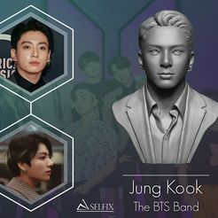 01.jpg STL file Jung Kook Bust 3D print model・3D print object to download
