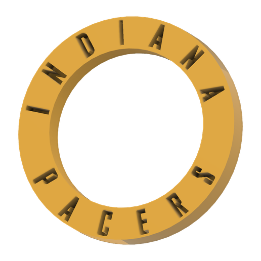 Indiana-Pacers-Yellow-Frame-v1.png STL file Indiana Pacers NBA Logo Two Version Available・3D printing model to download, Upcrid