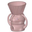 vase43-07.jpg industrial style vase cup vessel v43 for 3d-print or cnc