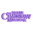 BlackWhite - The Texas Chainsaw Massacre v4.stl 3D MULTICOLOR LOGO/SIGN - The Texas Chainsaw Massacre v4