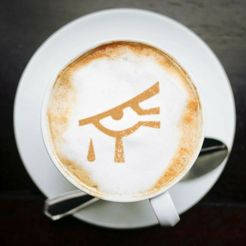 eldar_.jpg Grimdark coffee stencil - Eldar