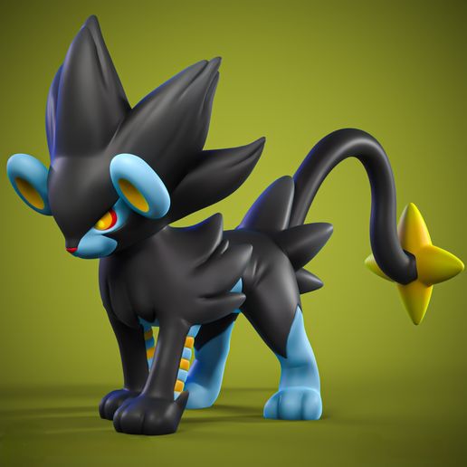 High Quality Luxray Miniature - 3D Printable STL Model For Tabletop Gaming and Display