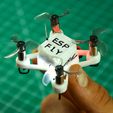 ESP-FLY-ESP32-Micro-Drone-Quadcopter-Frame.jpg ESP-FLY - an ESP32 Micro Drone | Body/Frame (3D Design STL files)