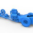 60.jpg Diecast Motore anteriore dragster vecchia scuola con V8 Scala 1:25