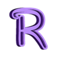 R_Body.stl LED Alphabet Font NEW Walt Disney Name Lamp by T-D3SIGN