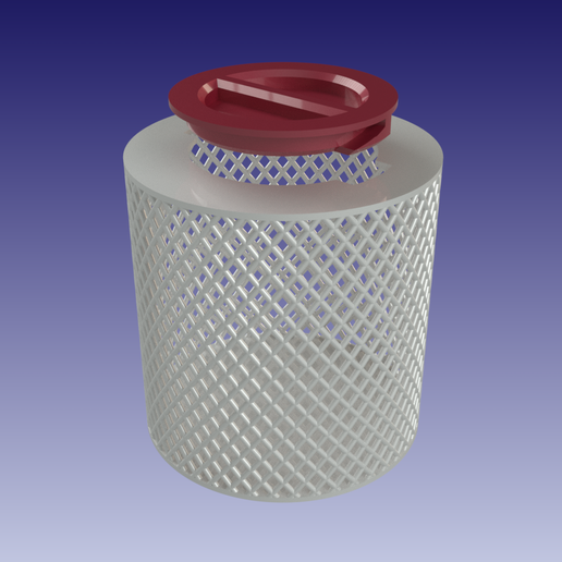 Silica Container - 3D model önizlemesi