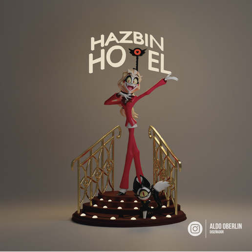 🏨 Hazbin Hotel - Charlie・ STL File for 3D printing・Cults