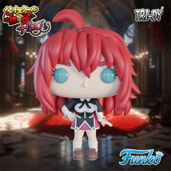 RIASGREMORYcults.jpg STL-Datei Funko Pop Rias Gremory High School dxd Anime・Modell zum Herunterladen und 3D-Drucken