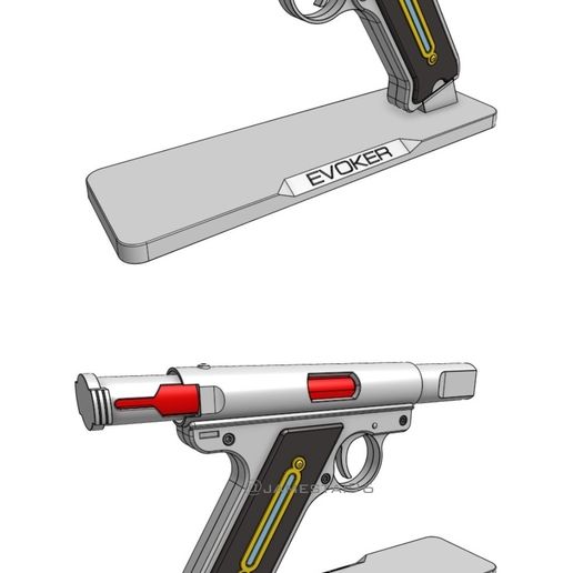 sample.jpg Persona 3 - Evoker Gun Prop 3D Model STL File