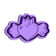Flying Heart Love-cookiecad.stl Cortador de galletas Flying Heart Love