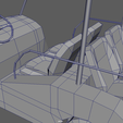 Low_Poly_Golfing_Car_Wireframe_06.png Low Poly golf cart // Design 01