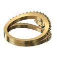 Square-cluster-Diamond-lip-ring-size7-04.jpg Fichier STL Bague à lèvres en grappe carrée de diamants taille US 7 Modèle d'impression 3D・Design pour imprimante 3D à télécharger