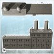 4.jpg Large modern brick industrial production plant with flat roof double vats on roof (23) - Modern WW2 WW1 World War Diaroma Wargaming RPG Mini Hobby