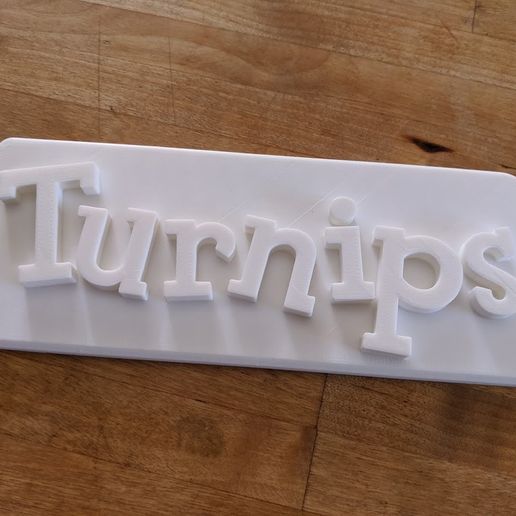 Animal Crossing style turnip sign 3D model