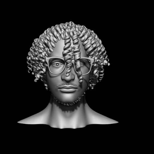 🗿 Face_Head・Free OBJ File for 3D printing・Cults