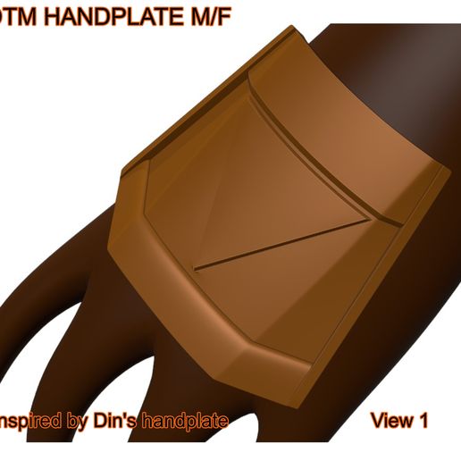 Female Hand Armor [DD] 3D model