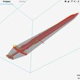 (SS) 3. 3D Printing Bottom View.jpg Archivo STL Espada de Acero Deco・Diseño de impresora 3D para descargar