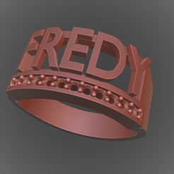 fredy.PNG Download STL file FREDY • 3D printing design, joyeriaunica