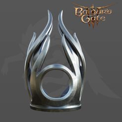 1.jpg SHADOWHEART HAIRPIN BALDUR'S GATE 3D MODEL FOR COSPLAY