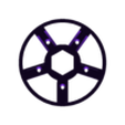 Hex Ring.stl 26mm Adjustable offset wheel with changeable insert(spokes)