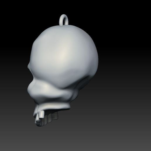 05.jpg 骷髅吊坠 3D 打印模型