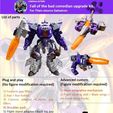 Flyer-standard-content.jpg Part 3: Cannon gap fillers . Fall of the bad comedian upgrade kit. For titan returns Galvatron.