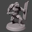 Render014.png STL file gladiator monkey Full Sheild・3D printable model to download