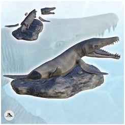 0-9.png Kronosaurus dinosaur (9) - High detailed Prehistoric animal HD Paleoart