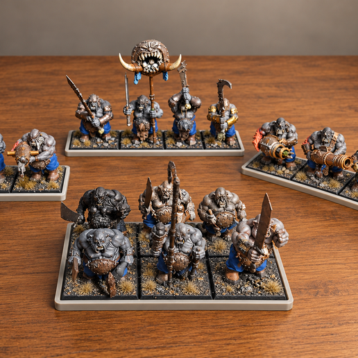 Large Square Base Movement Tray Bundle – 40mm Bases