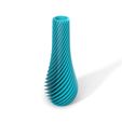 SPIRAL-02-AXONO-CYAN.JPG STL-Datei SPIRAL VASE 02・Vorlage für 3D-Druck zum herunterladen