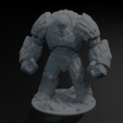Golem.004.png Medieval Hero Mega Pack  10 Fantasy Characters STL OBJ