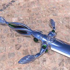 vorpal3.jpg STL-Datei Vorpal Sword replica from alice in wonderland Free 3D print model・3D-druckbares Modell zum Herunterladen