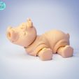 Hippo_05.jpg STL-Datei Entzückendes Flexi-Nilpferd・3D-druckbares Modell zum herunterladen