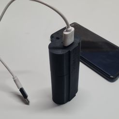 20230311_223921.jpg STL file Portable Power bank battery for phone・3D printable model to download