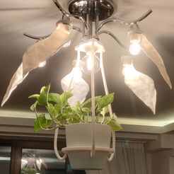 IMG_20230110_173250.jpg STL file Ceiling Lamp Plant・3D printer design to download