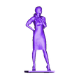 Pose45Tania.stl Archivo STL gratis Cyberpunk Women x6・Plan para descargar y imprimir en 3D